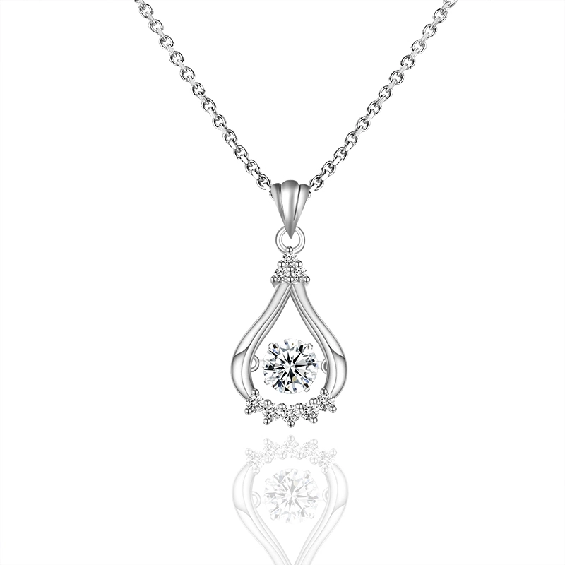 Bijoux de mère cadeau Couleur blanche 0,5 ct 1