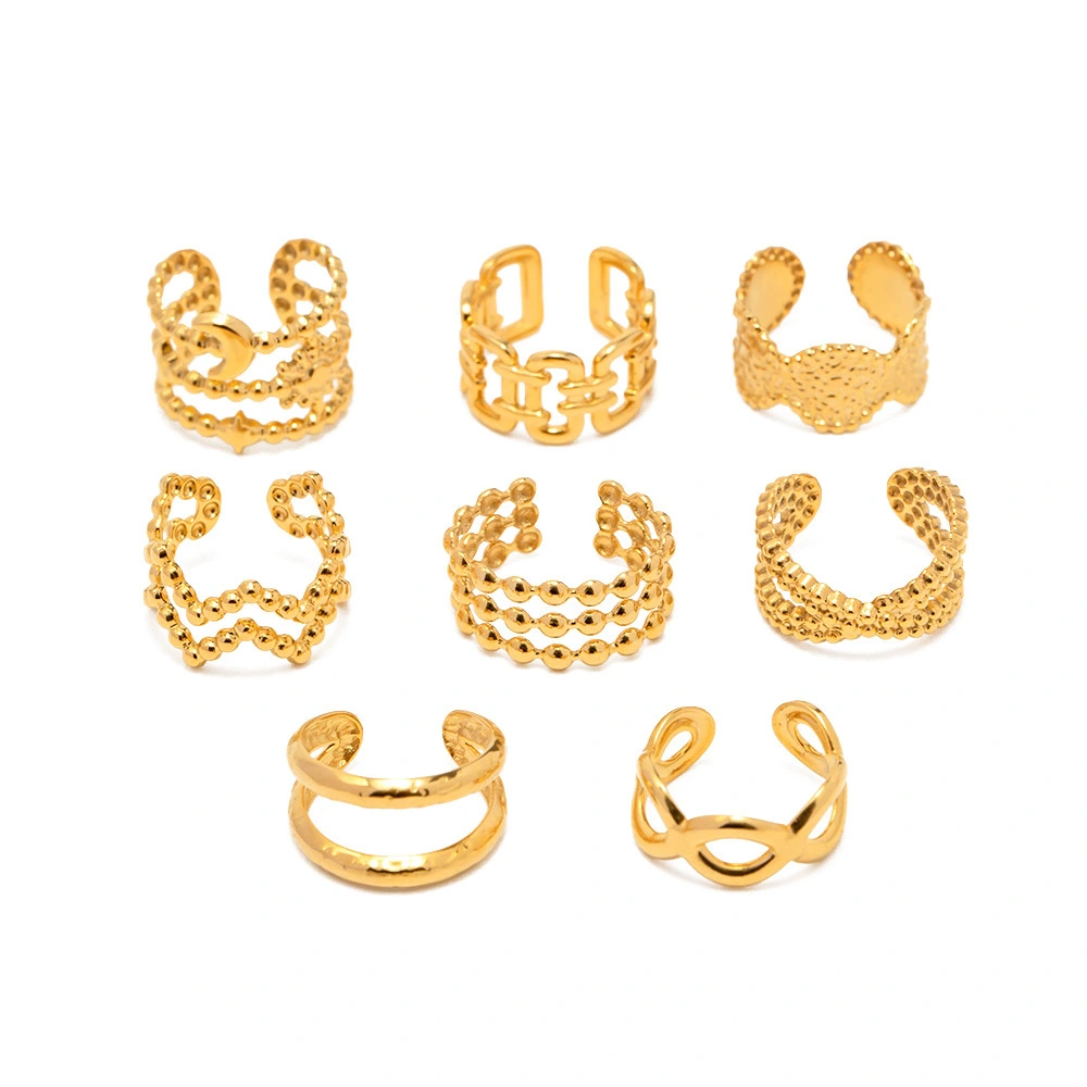 New 18k Gold-plated Stainless Steel Wave Woven Ear Clip For Fashionable Women's Versatile Ear Bone Clip Jewelry 1
