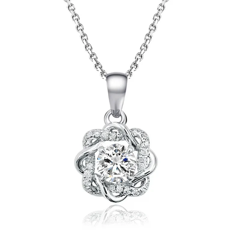 Bijoux fins de haute qualité Collier pendentif Moissanite 14K Certificat GRA GRA VVS PENDANT CUSTANT PENDANT MOSSANITE PENDANT 1
