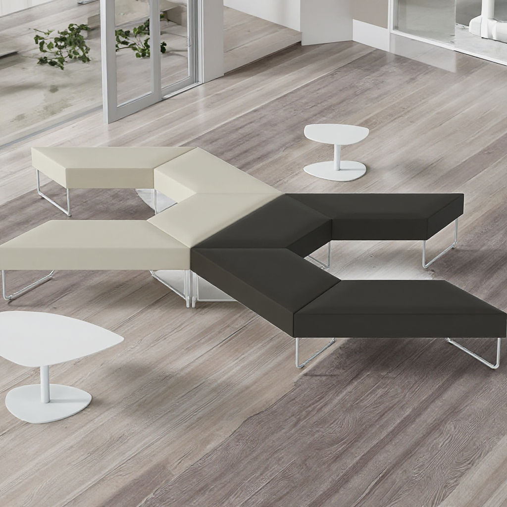 Unique Comfortable Lounge Seating with Multi-colored, Random and Creative Combinations 1