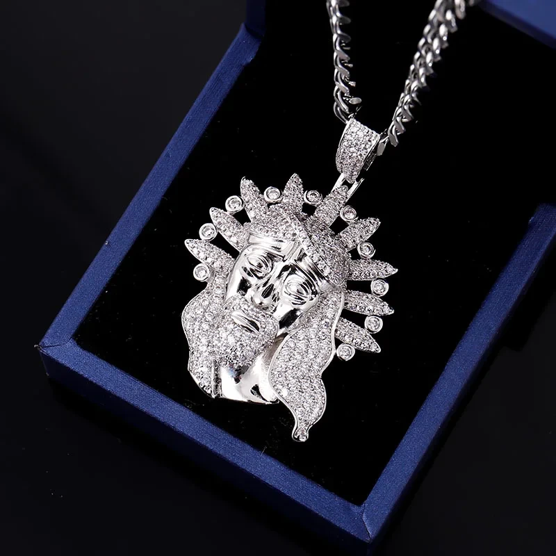 Custom Eced Out Moissanit Diamond Anhänger für Männer 1