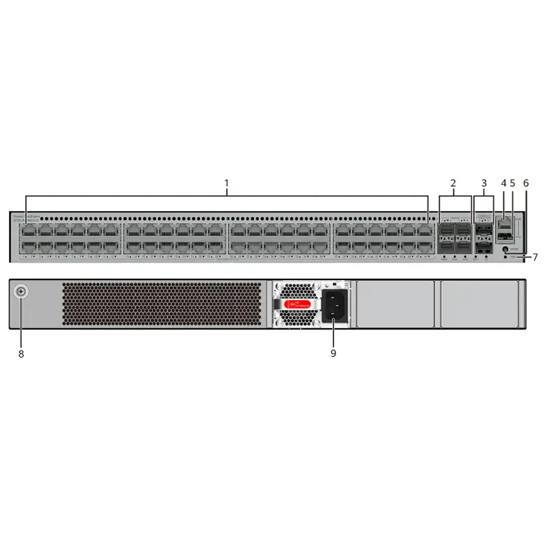 S5735-L48PN4XE-A-V2 98012370 24*10/100/1000/2.5gbase-t Ports(poe+),4*10ge Sfp+ Ports Port Poe Switch 1