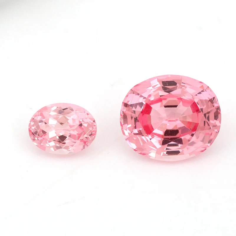 Padparadscha Sapphire Lab se realizó la piedra de nacimiento de la piedra preciosa del zafiro de Padparadscha de septiembre para hacer joyas 1