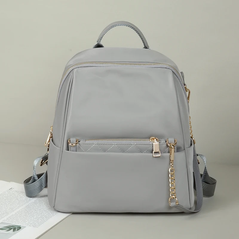 2024 New Korean Version Of Fresh Backpack Simple And Lightweight Nylon Oxford Casual Fashion Backpack 1