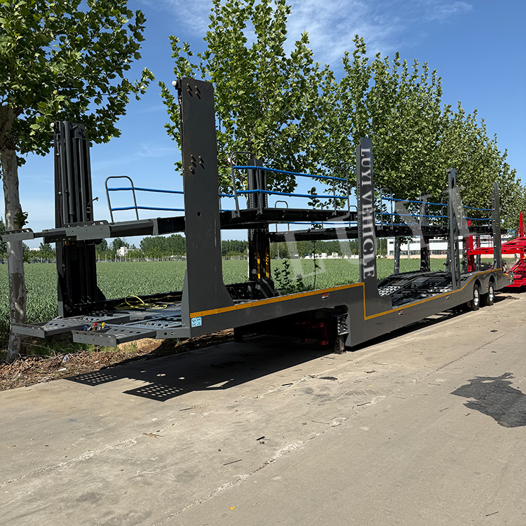 2 essieu 6 8 10 Transport de véhicule Trailer à chaud Vendre | Luyi 7
