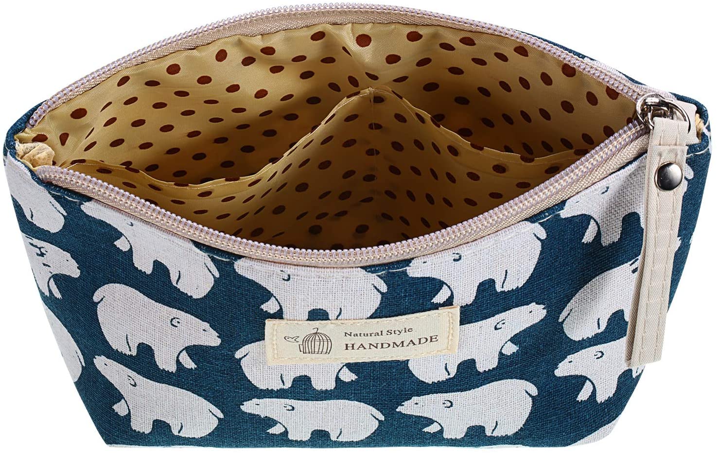 Wholesale Canvas Cosmetic Bag Large Capacity Ins Convenient Simple And Multifunctional Storage Bag Travel Wash Bag. 3