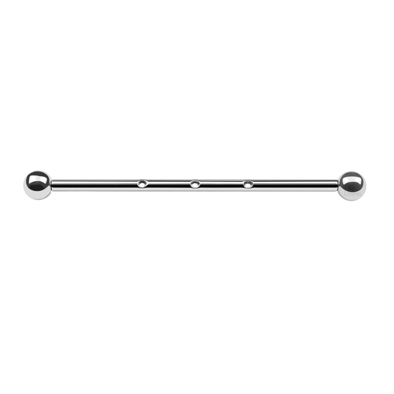 Wholesale Astm F136 Titanium Ear Industrial Barbell 3 Hole Barbel Piercing Body Piercing Jewelry 1