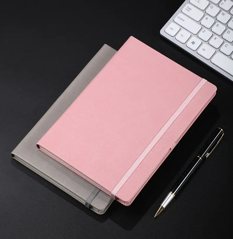 High Quality A5 A6 Elastic Bound Notebook with Wear-proof PU Cover-1 5