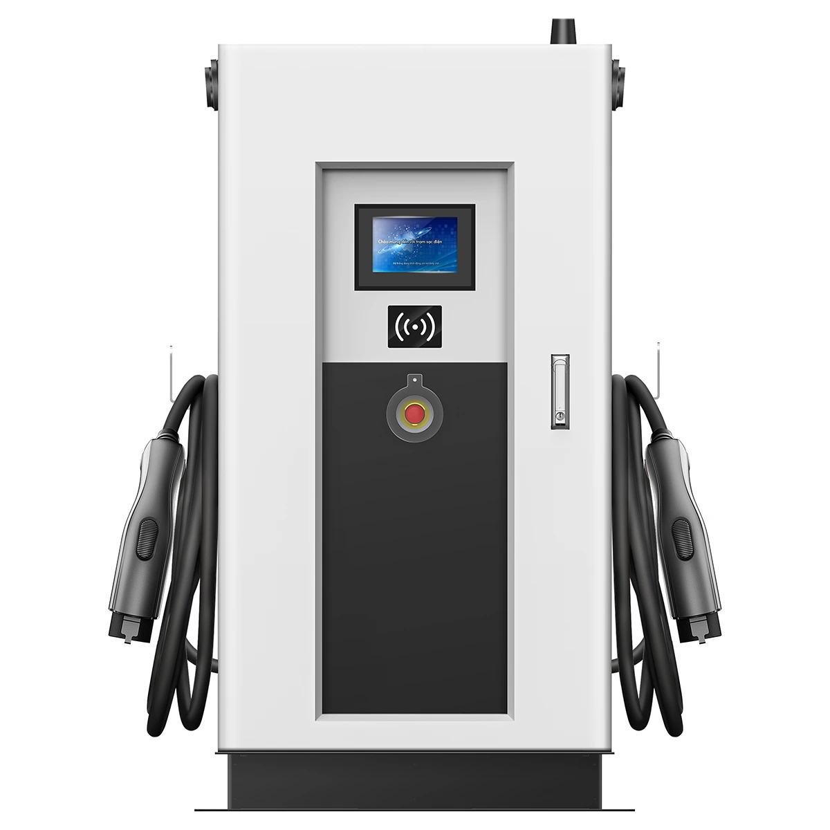60kw Ip65 DC Fast EV Battery Charger Floor-mounted Max Power 1