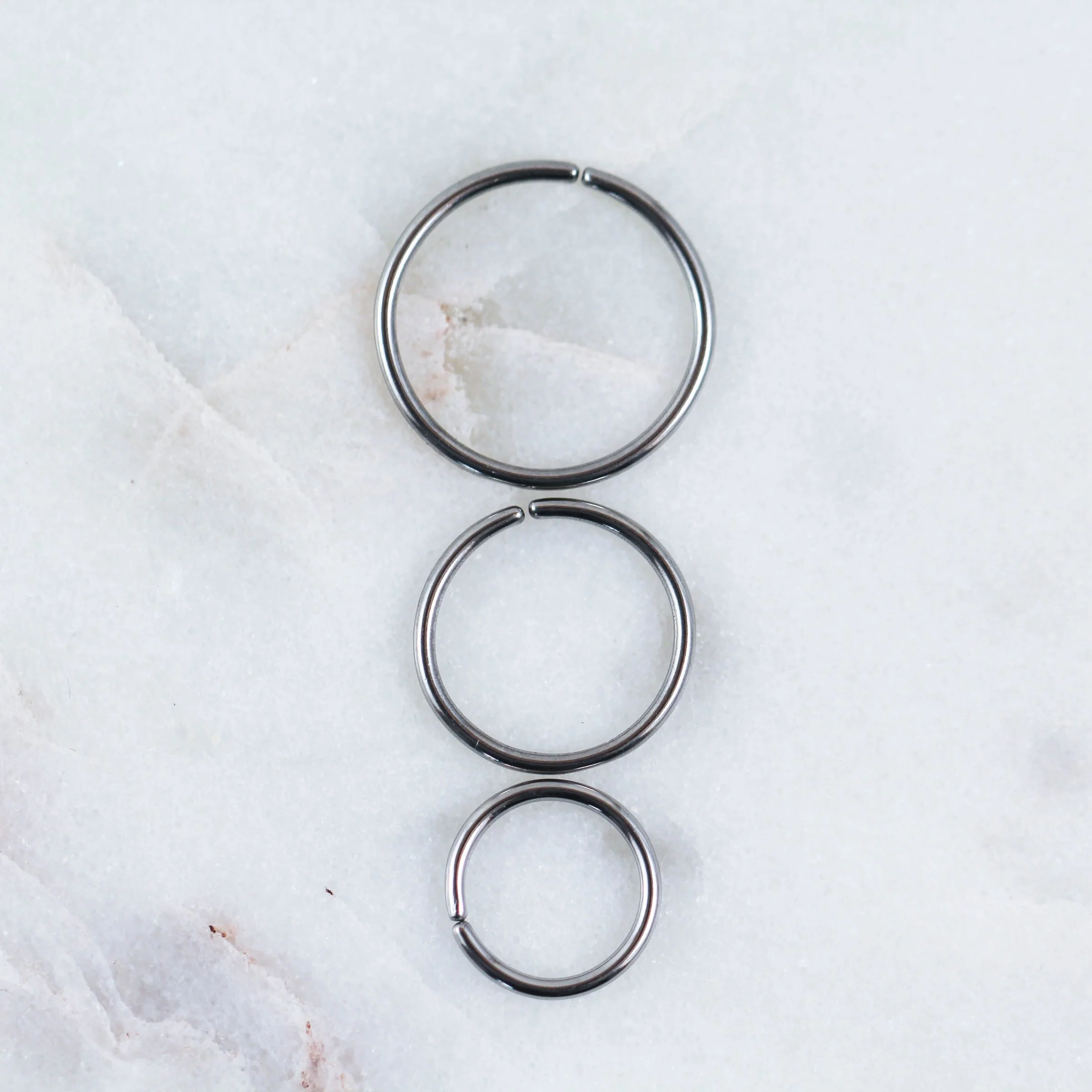 Eternal Astm F136 Titanium Plain Titanium Seam Rings 1