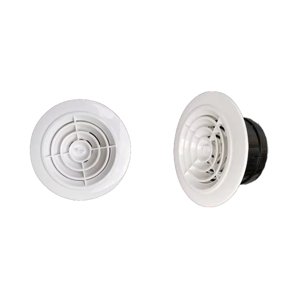 Tampa de ventilação de teto redonda ABS branca para sistema HVAC 1