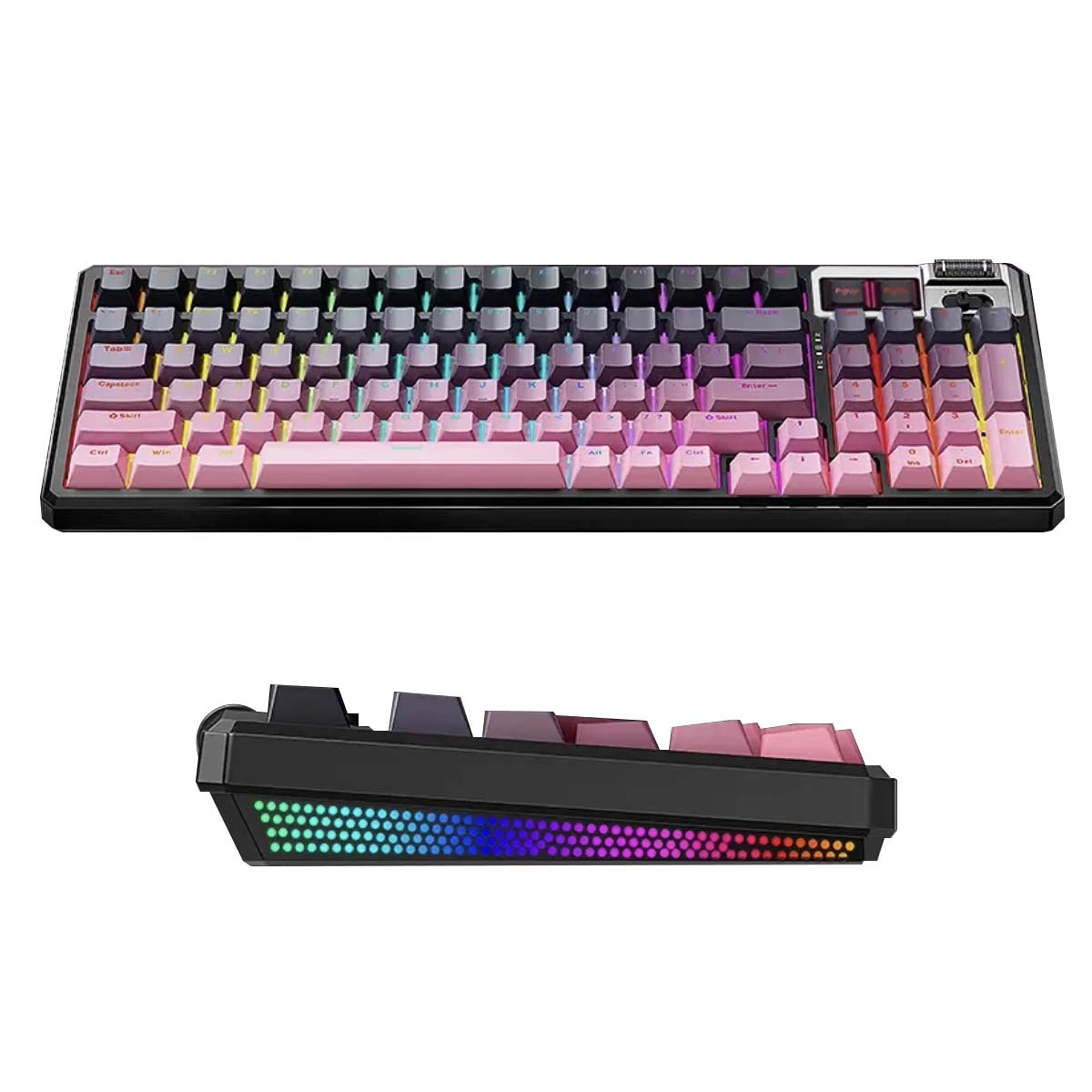 Esgaming 96% Layout Compact Hot Swappable Gaming Clavier mécanique filaire 2.4G Clavier sans fil Bluetooth pour l'ordinateur de bureau 1