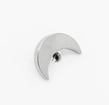 Eternal Metal 0.9mm Thread Pattern Internally Threaded Crescent Astm F136 Titanium Piercing Jewelry Ends 1