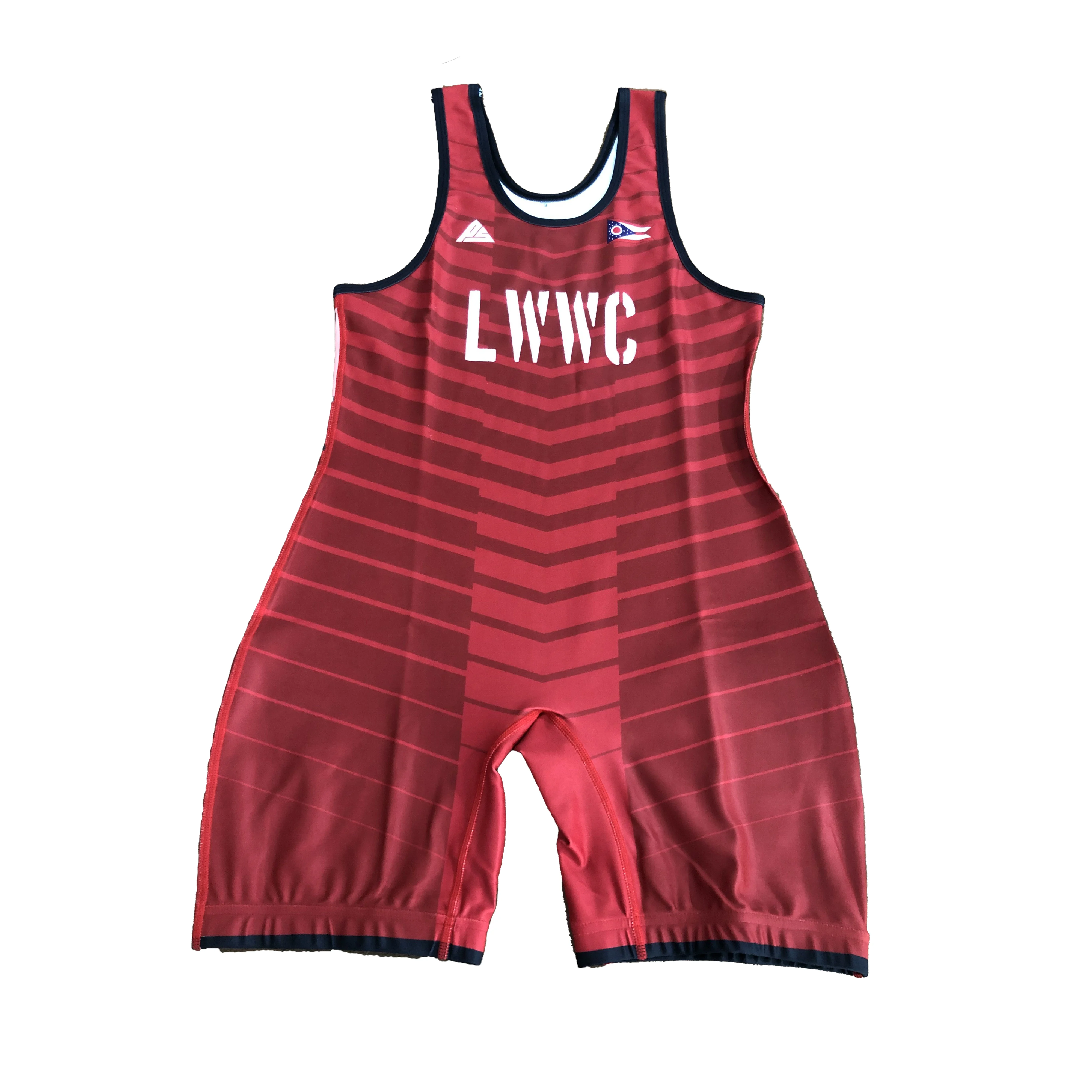 Singlet de luta livre personalizado por sublimação 5