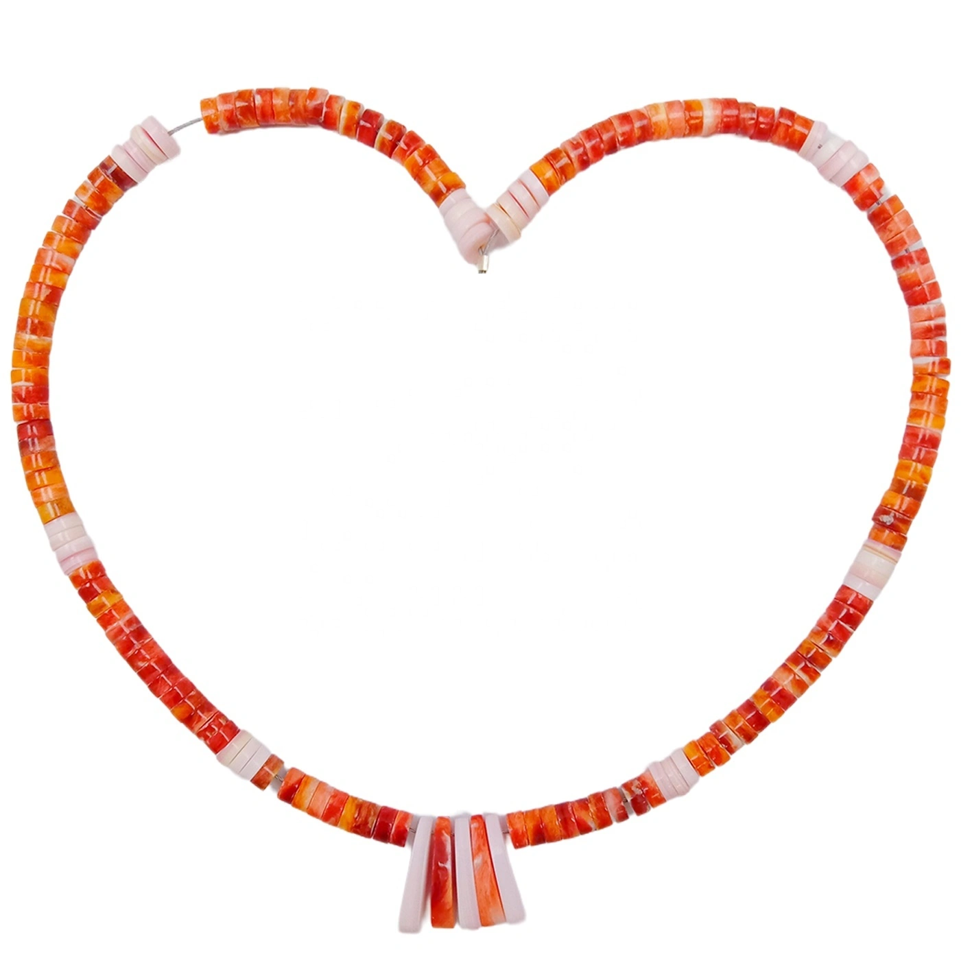Pink Opal And Orange Spiny Oyster With Roundle Or Barrel Beads 925 Silver Beads Handmade Jewelry Unique Gifts For Women 1