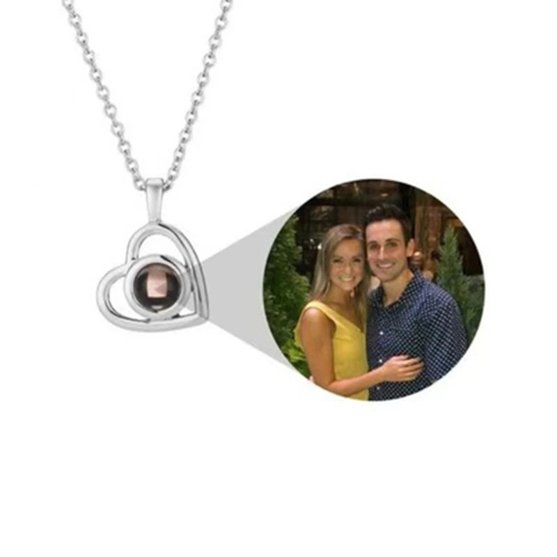 Foreign Trade Nano Projection Color Image Photo Geometry Private Customized Necklace 1