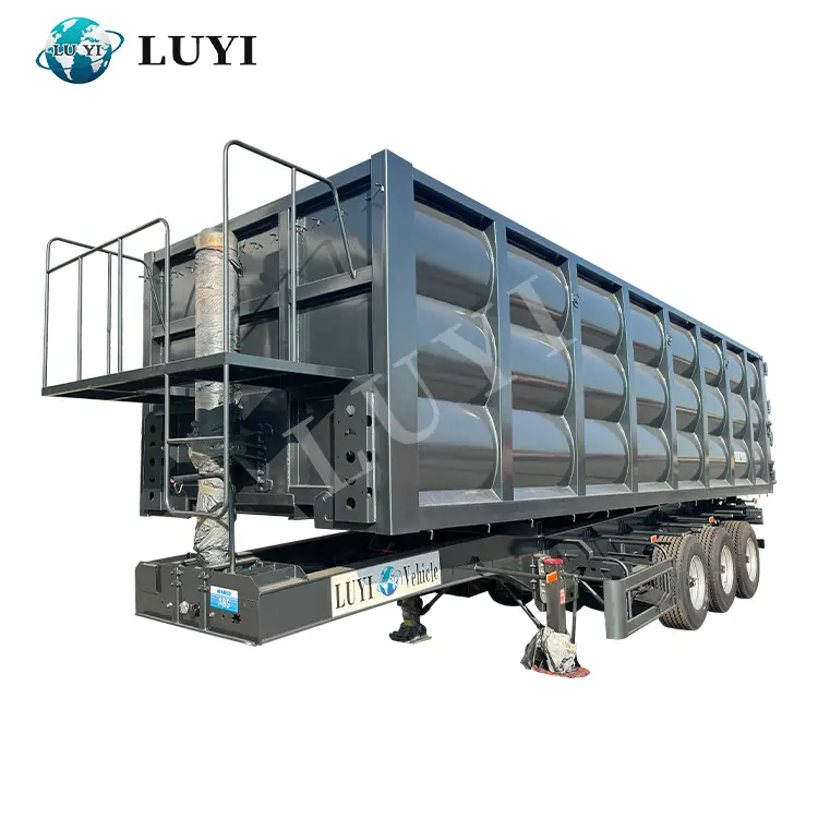 3 Axles 60 Ton Hydraulic Rear Dump Semi-trailer 1