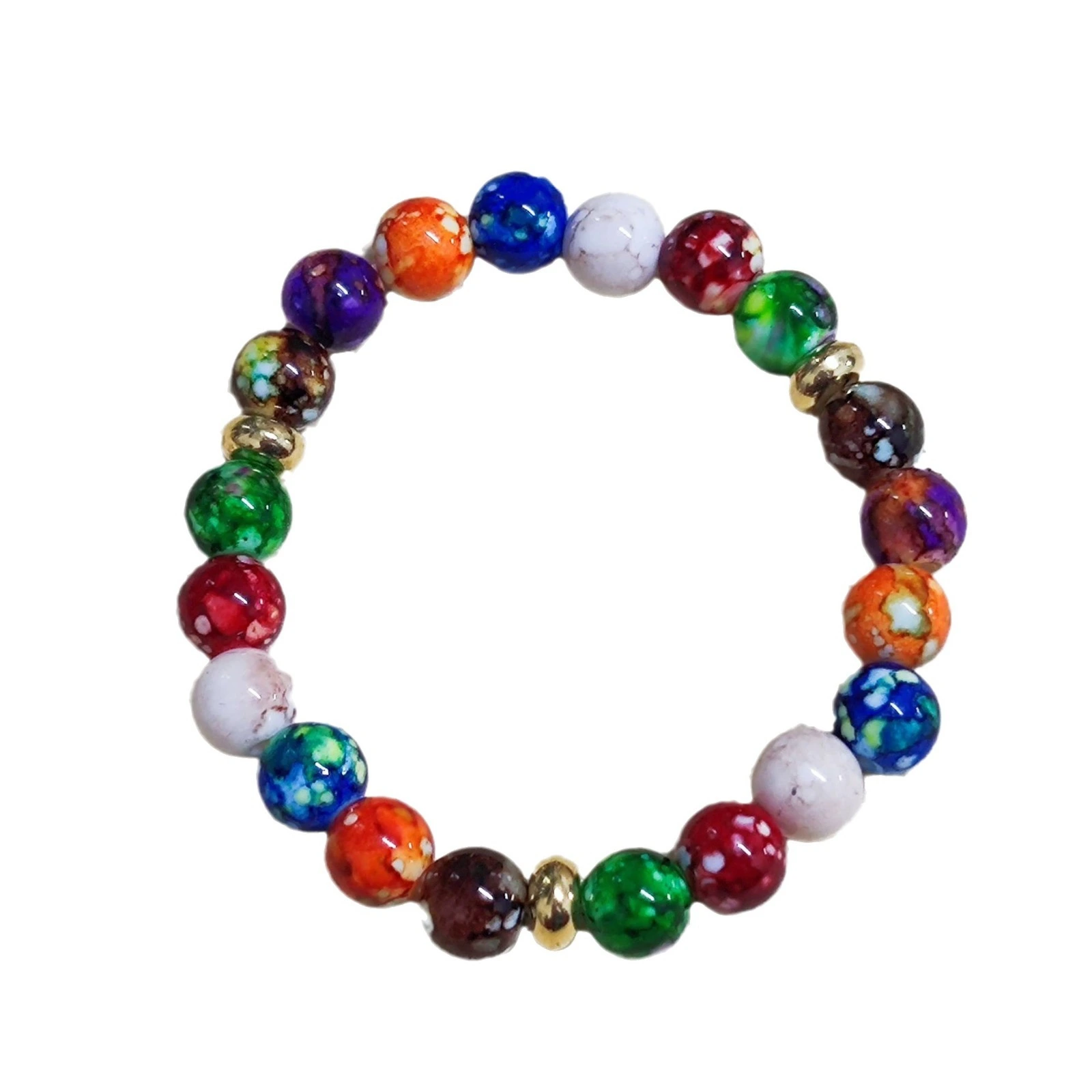 Manufacturer Wholesale Fashion Popular Acrylic Color Beaded Bracelets For Men And Women General Exquisite Bracelets 1