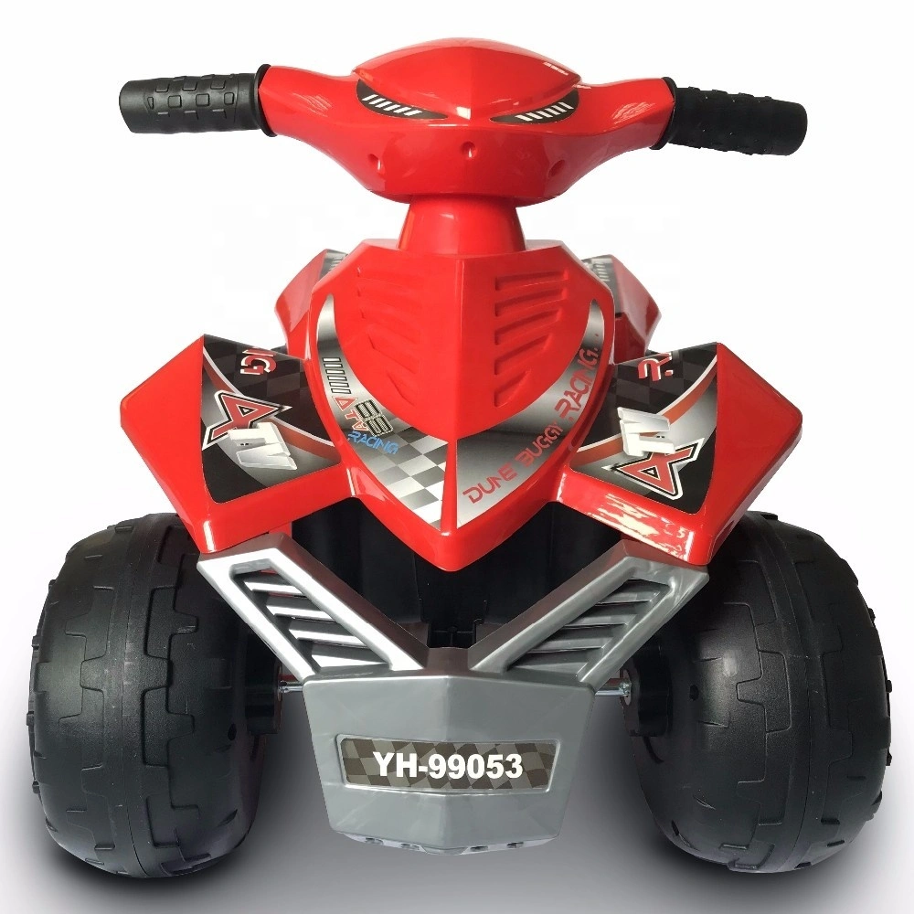 Atv Kids رباعية للركوب على السيارات الكهربائية تعمل بالبطارية ركوب على سيارة ألعاب بلاستيكية سوداء عجلات بلاستيكية للأطفال سرير على شكل سيارة 4 عجلات 1