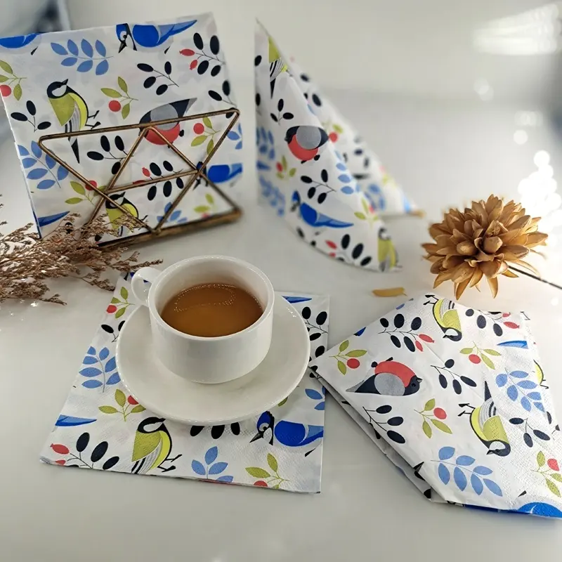 Logo Paper Napkins 2ply/ Customized by Xiangsheng 6