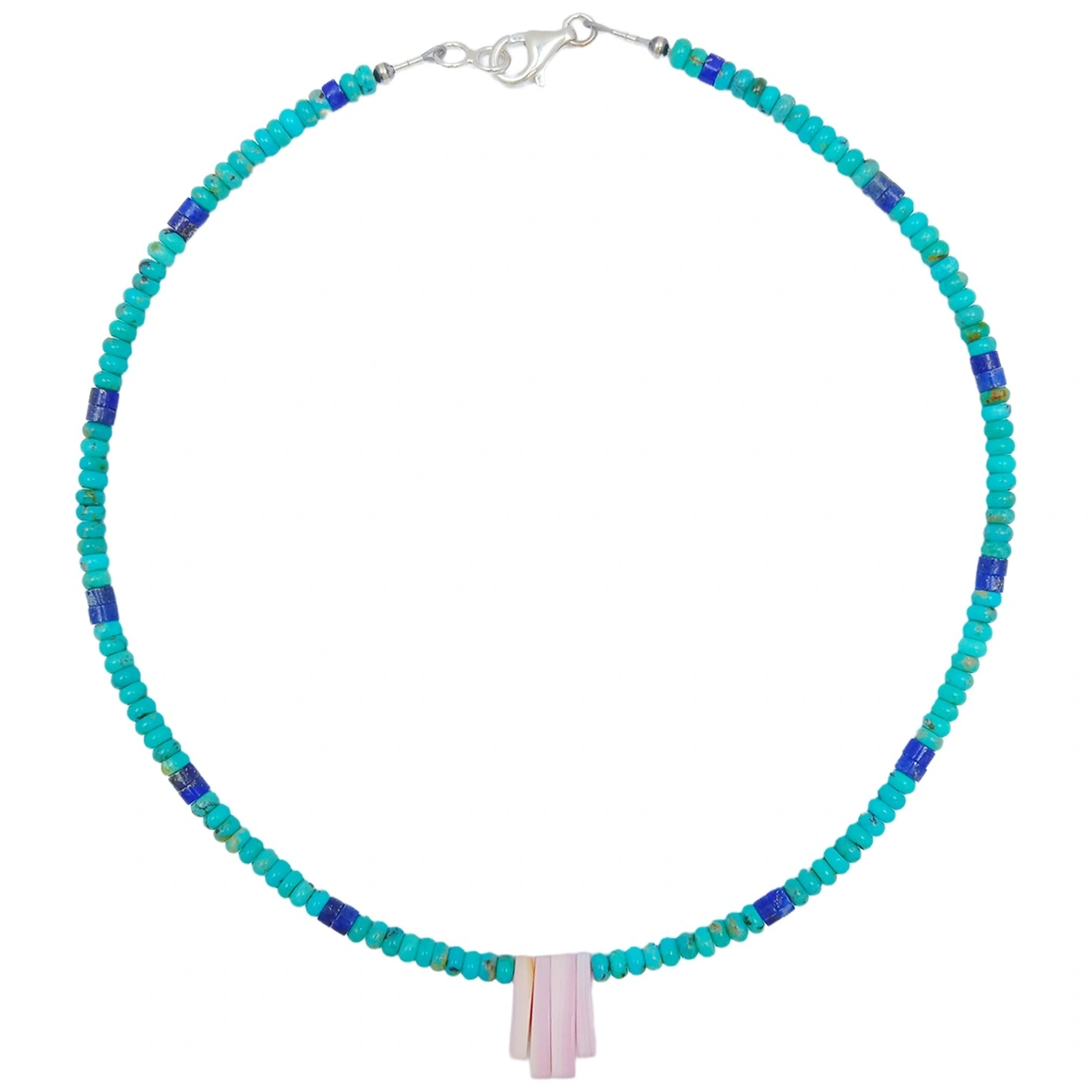 Ntuj Turquoise Pink Opal Lapis Lazuli 925 Sterling Nyiaj Ntau Pob Zeb Yooj Yim Yooj Yim Thiab Kev Xaiv Lub Caij Ntuj Sov 1
