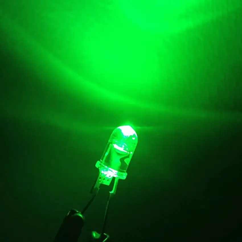 Diodo LED verde ultra brillante de alta potencia, 0,5 W, 520 nm y 5 mm, con 5 años de garantía 1