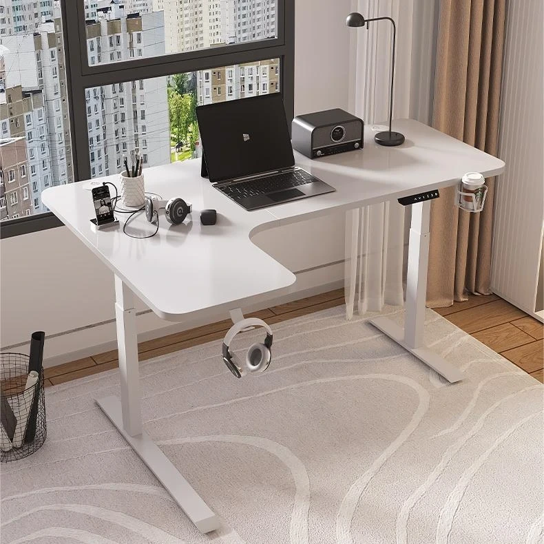 2025 Custom Electric Table with Adjustable Height and L-Shaped Design 1