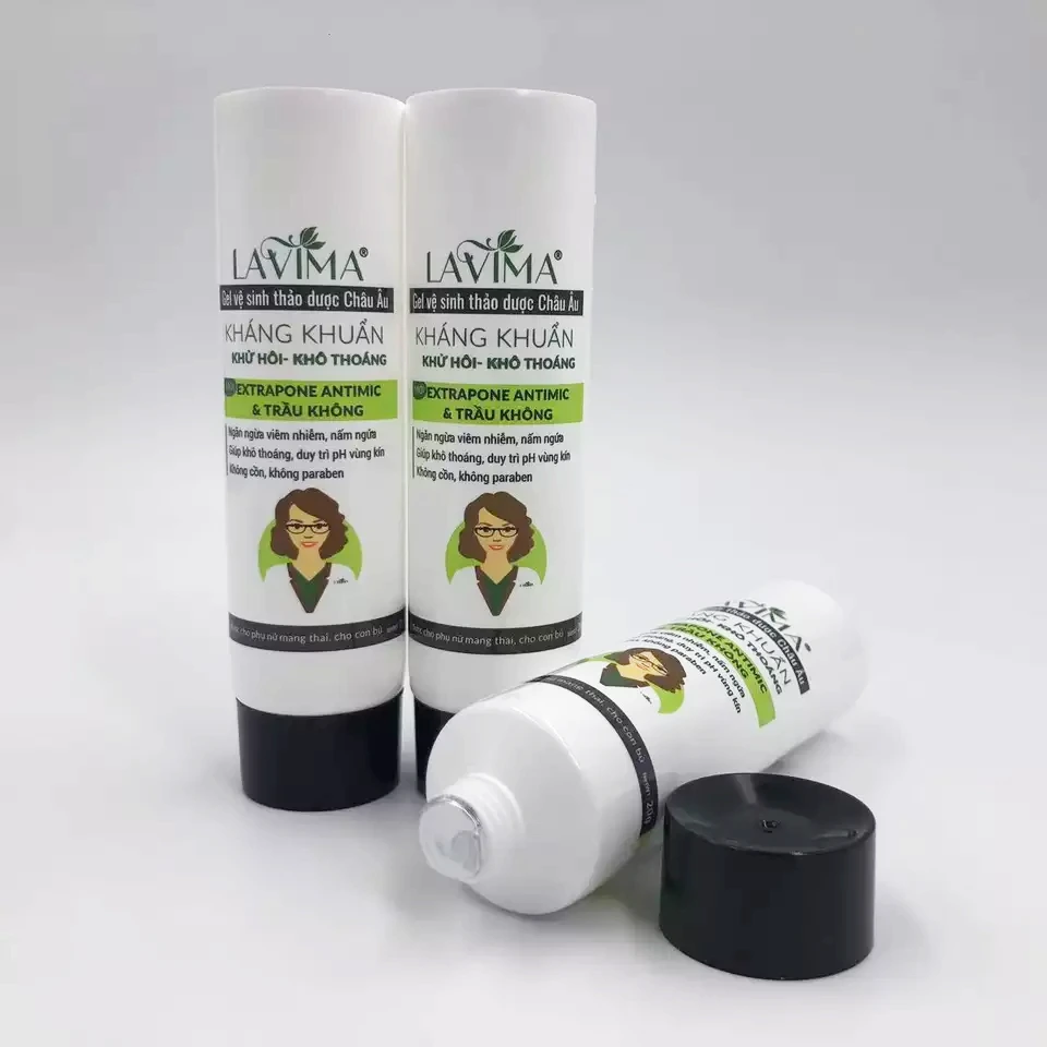 Customization Empty Squeezable Round Plastic Cosmetic Containers Tubes 1