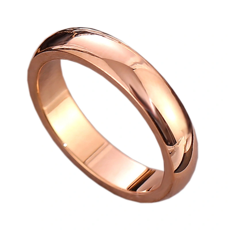 Simple Couple Rings Jewelry High Quality Stainless Steel Wide Plate Smooth Plain Ring Pair Jewelry For Women Men 1
