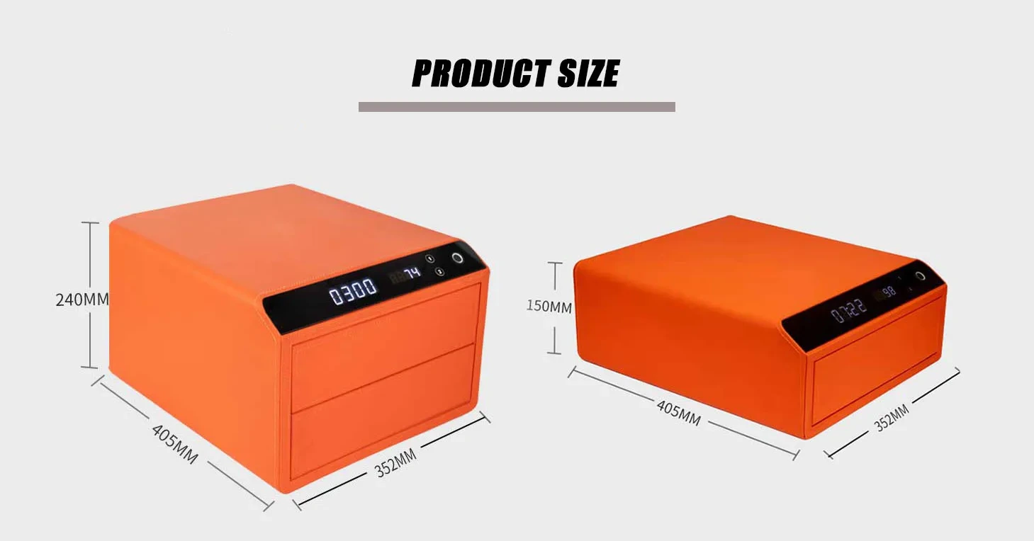 Deluxe Fingerprint Digital Home Jewelry Security Drawer Safe 9