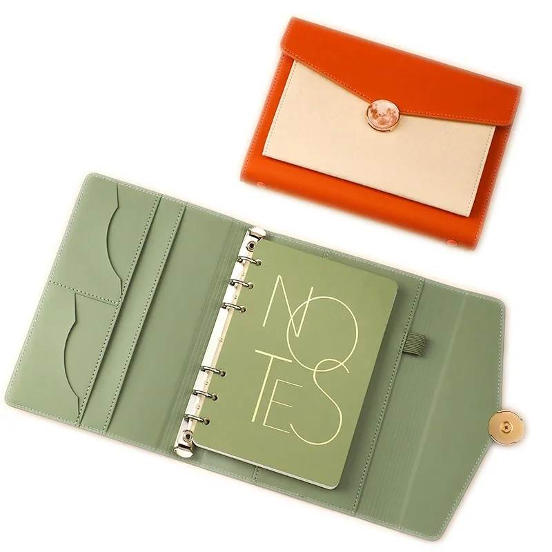 Notebook creativo de cuero de hoja suelta PU para negocios de oficina - bolsa de almacenamiento al por mayor A5 A5 1