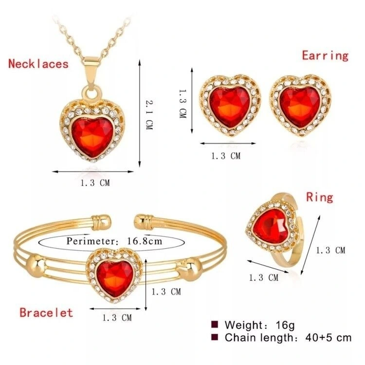 Delicate Waterdrop Green Gemstone Gold Necklace Jewelry Set For Women Luxury Full Rhinestone Ring Earring Wedding Jewelry Sets 1