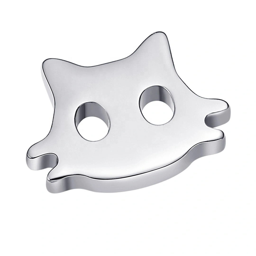 Eternal Metal Astm F136 Titanium Cute Cat Shape Threaded Tops Piercing Jewelry 1