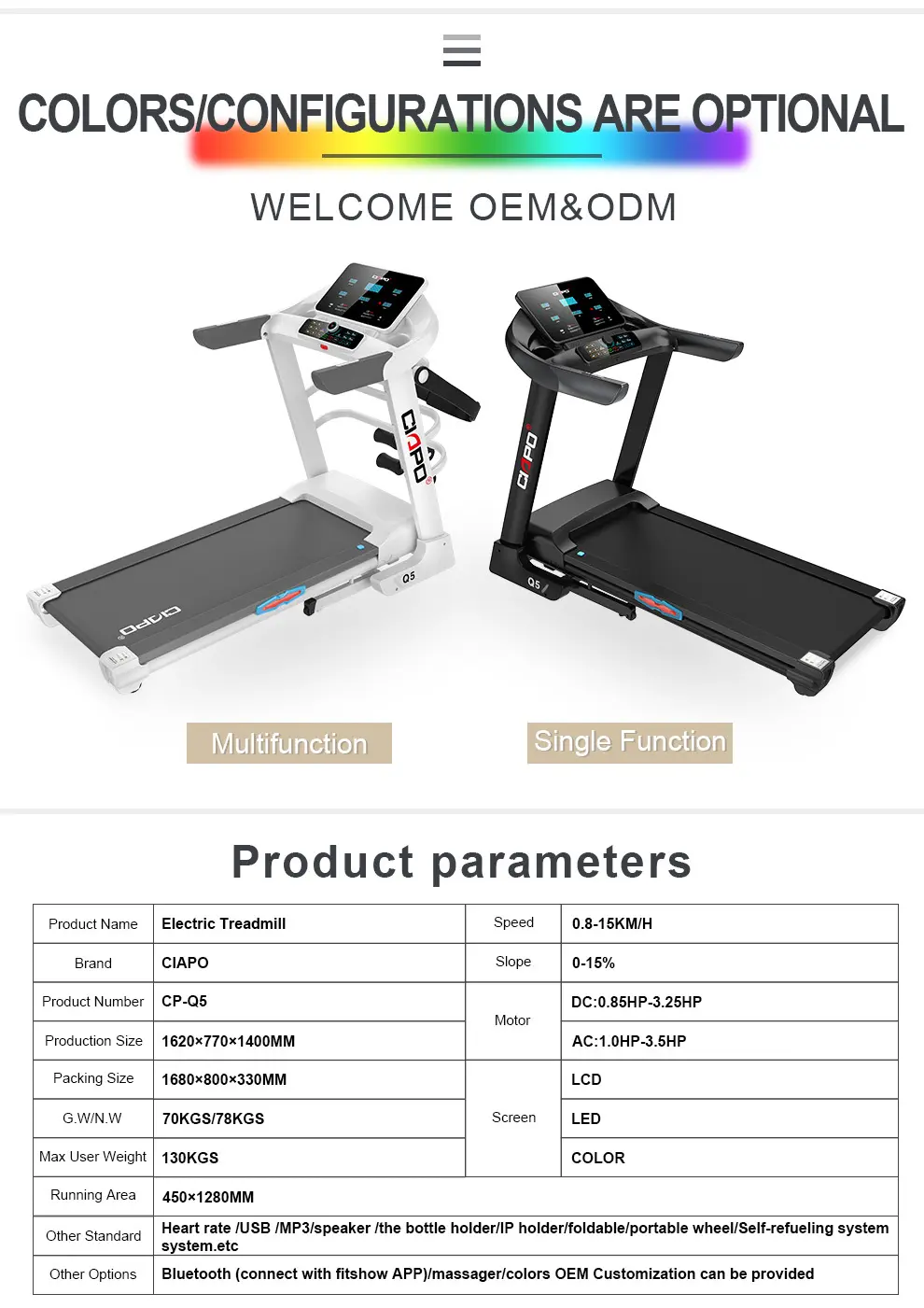 Best Space Saving Treadmill CIAPO Treadmill Wholesale - Ciapo 5