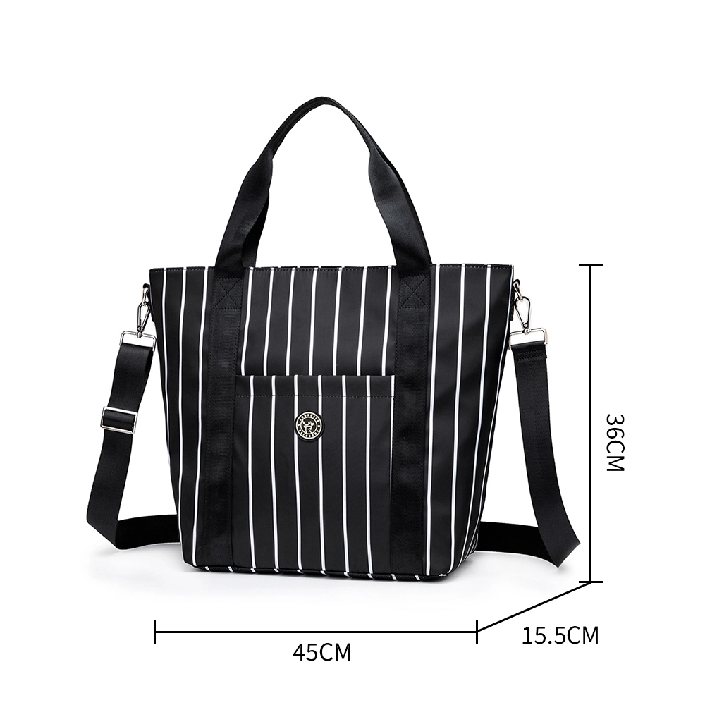 Design Large Capacity Package In Summer Nylon Striped Bag Portable Simple Shoulder Crossbody Bag 1
