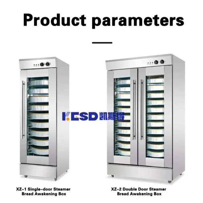 36 Tray Double Door Bread Proofer Oven Refrigerated Fermenter Electric Dough Mixer 5