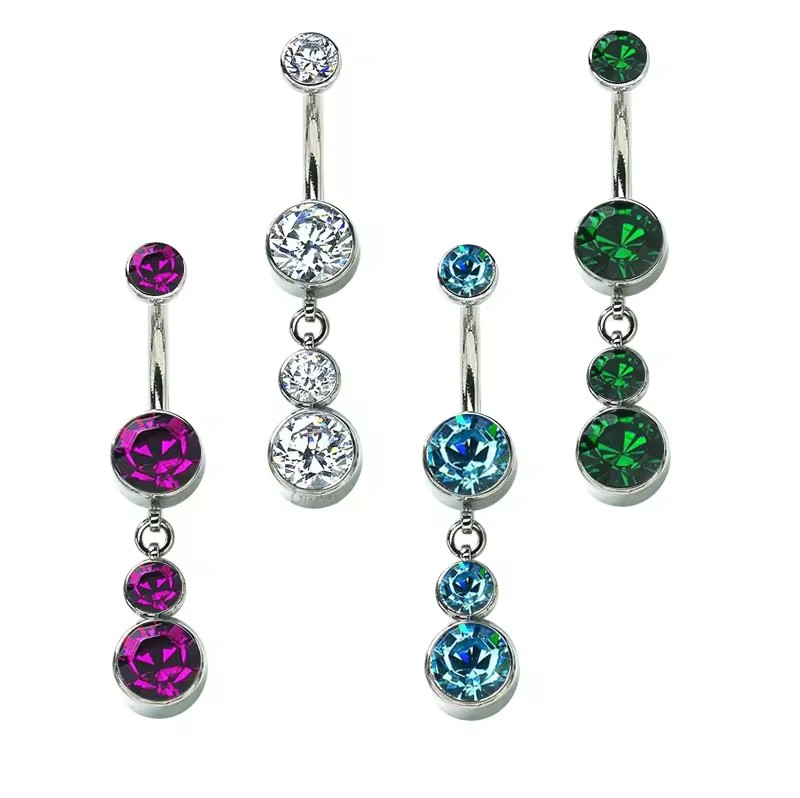 Eternal Metal F136 Titanium Cz <000000> Opal Fashion Piercing Body Jewelry Navel Belly Button Rings 8