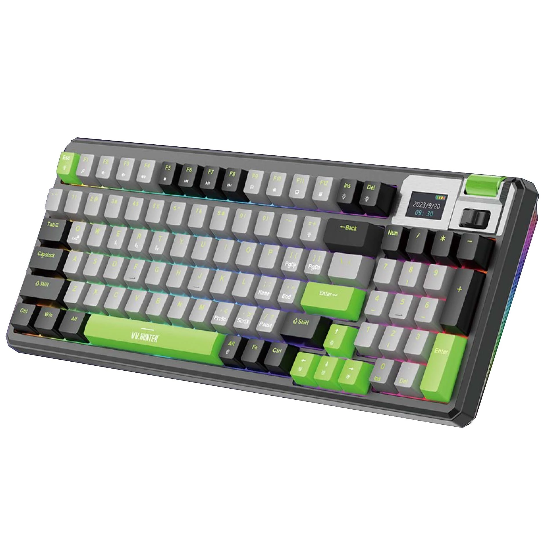 Coolzer 98 Keys Layout Compact Hotswap Gaming Wired Mechanical Clavier 2.4G Bluetooth Wireless Clavier pour ordinateurs de bureau 1