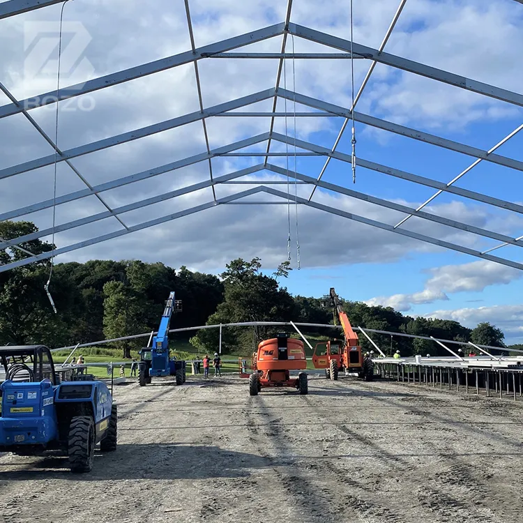 High Endindustrial Canopy Tent for Hanger 850g PVC Fabric 100km/h 6