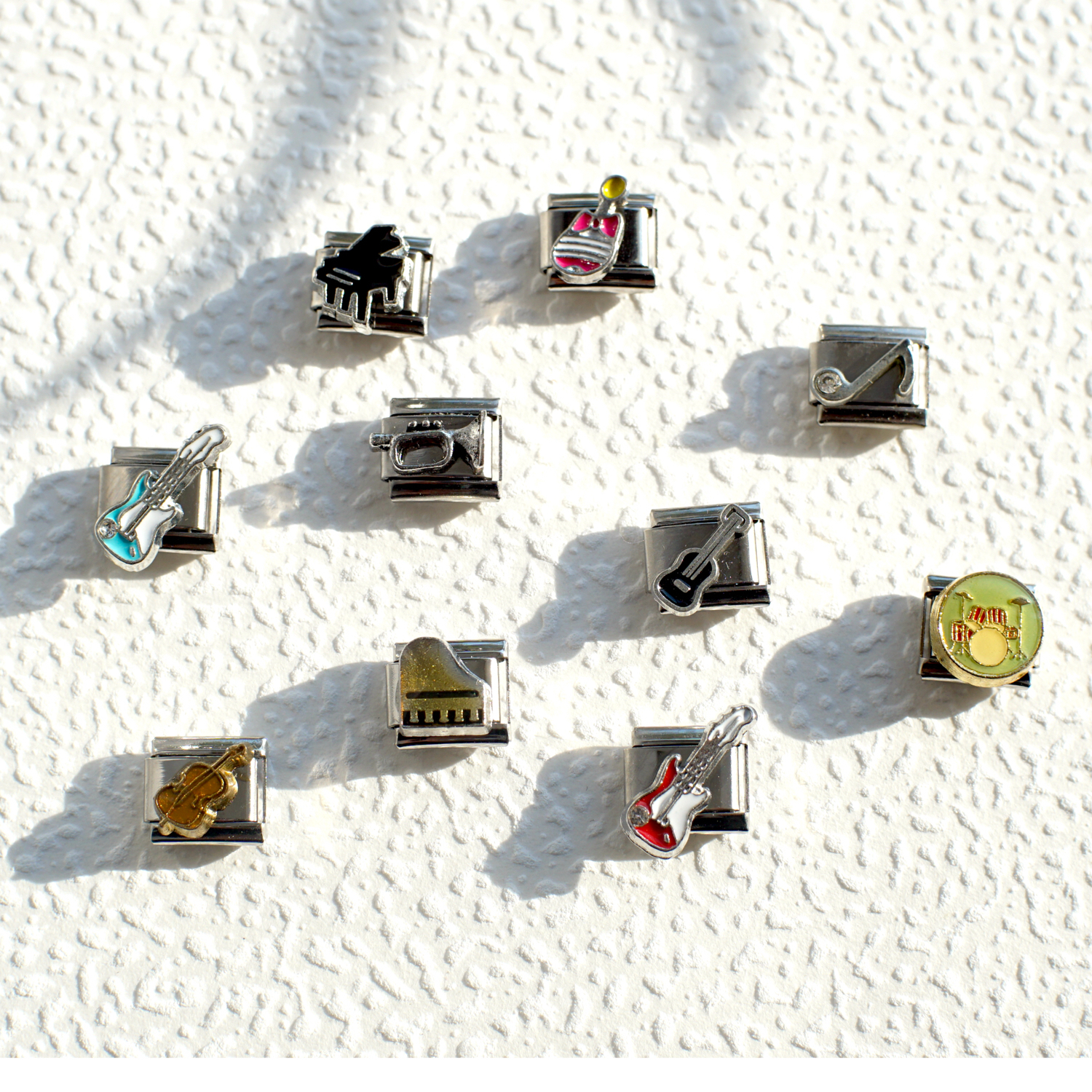 2025 Diy Personalized Pendant Instrument Series Pendant 304 Stainless Steel Italian Charm Bracelet 9mm * 10mm Module 1