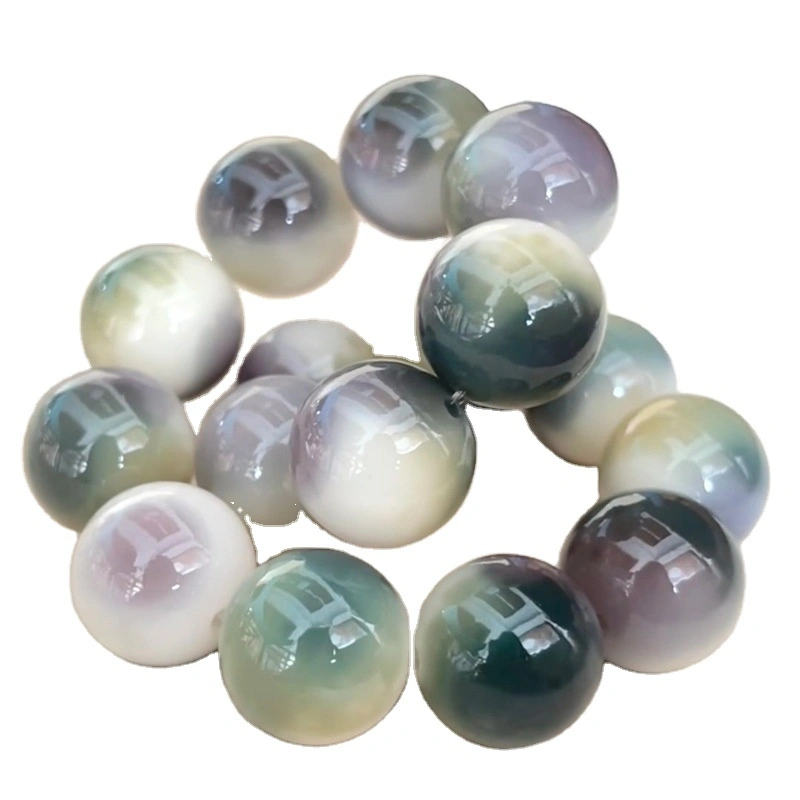 High Quality Smooth Bead String Bodhi Jewelry Bracelet Gradually Changing Color Buddha Bead Fashion Bracelet For Man And Women 1