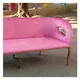 Bestwedding Furniture Gold Wedding Stage Leather Sofa for Bride and Groom Stainless Steel 2