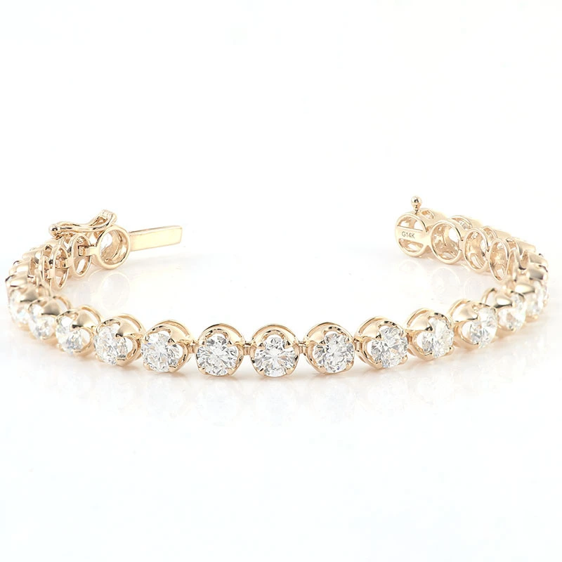 10k/14k/18k bling bling amuletos de oro amarillo moissanite clásico clásico hip hop joya de moda joyas de tenis de tenis 1