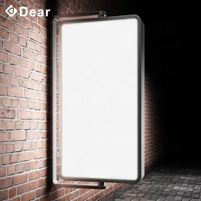 Outdoor Lighted Sign Boxes for Businesses Customized Color by DEAR SIGN 4
