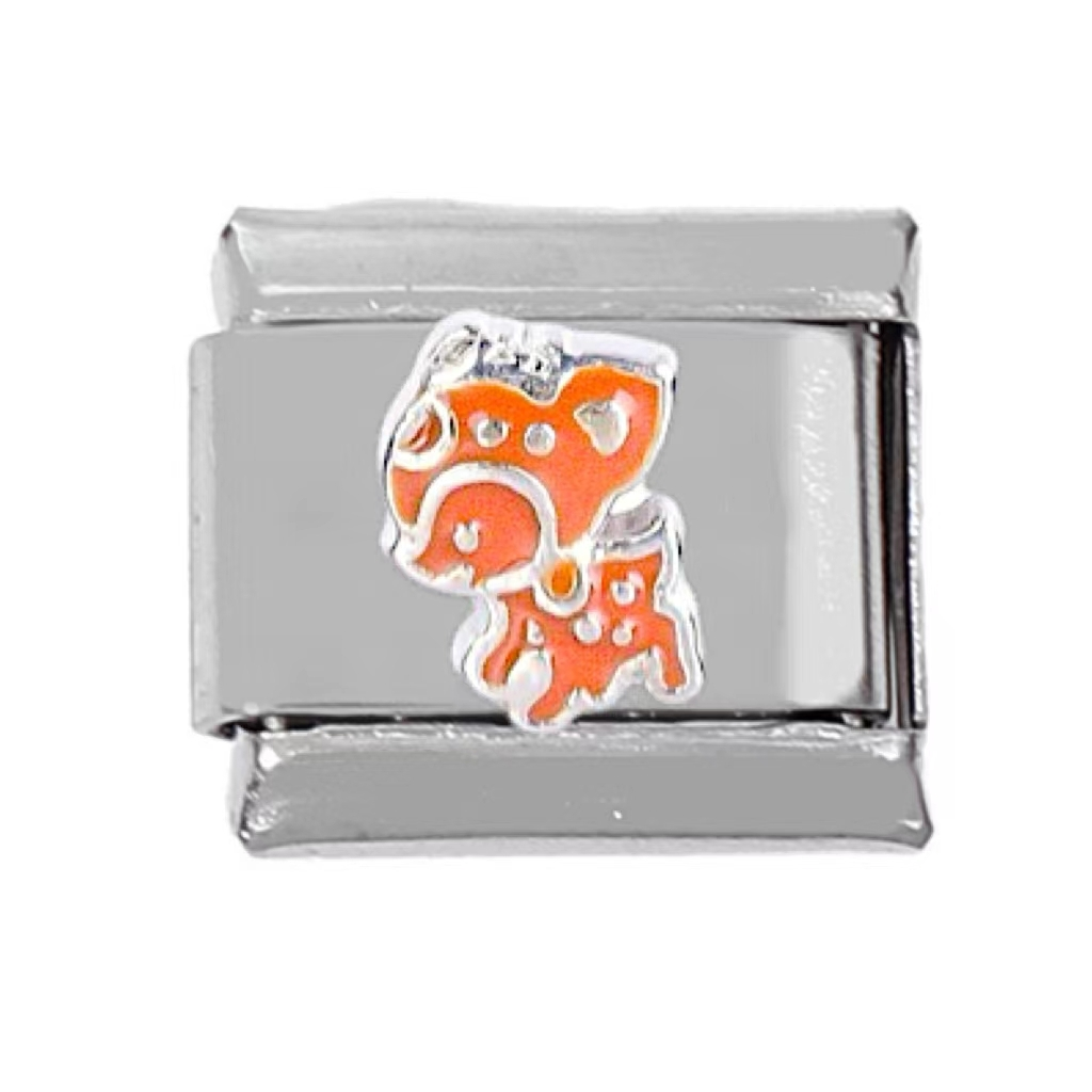 2024 Diy Personalized Shiny Classic Animal 304 Stainless Steel Italian Charm Bracelet 9mm * 10mm Module 1