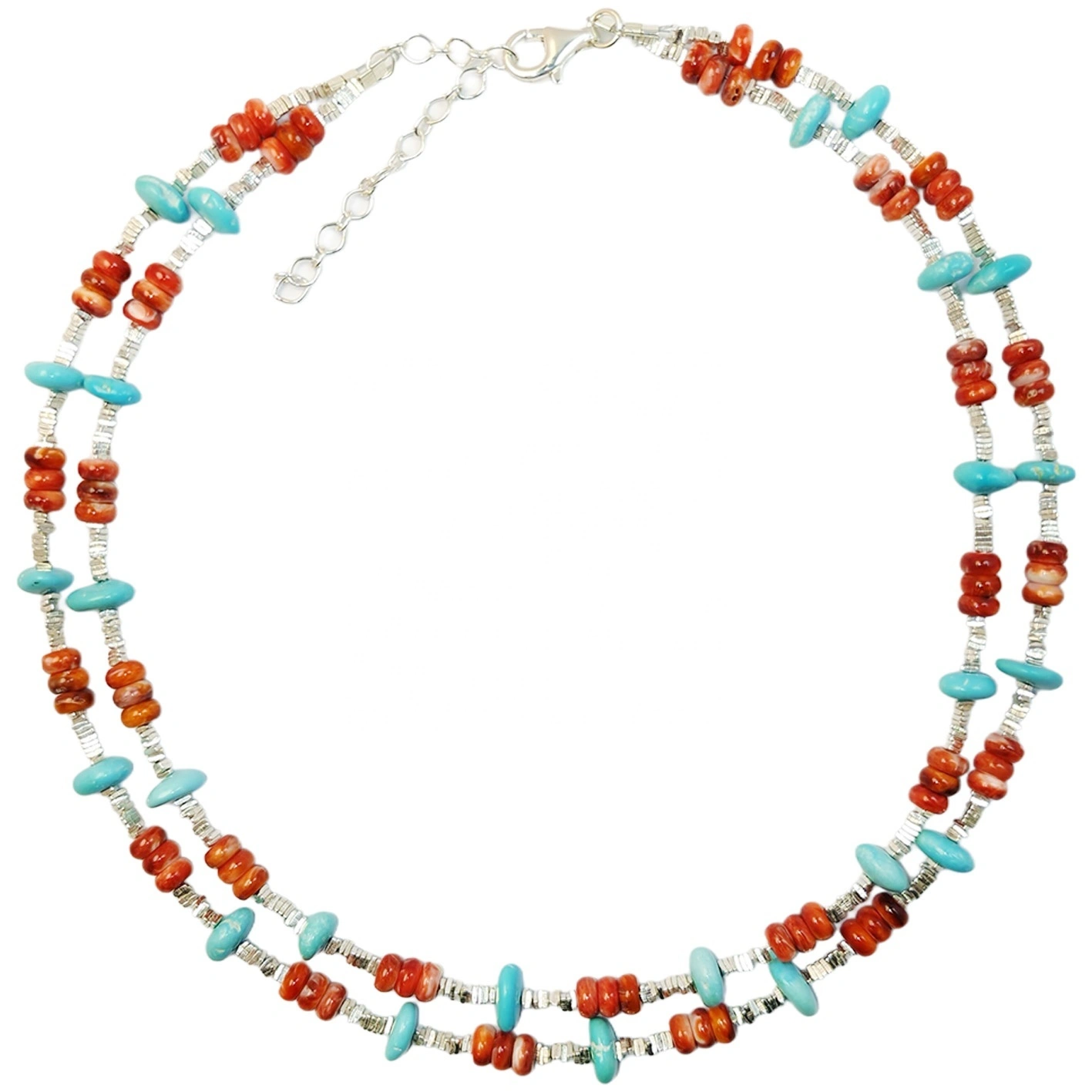 Orange Spiny Oyster Layer High Quality Natural Turquoise Necklace Turquoise Necklace High Women's Alahas nga May Delicate 1