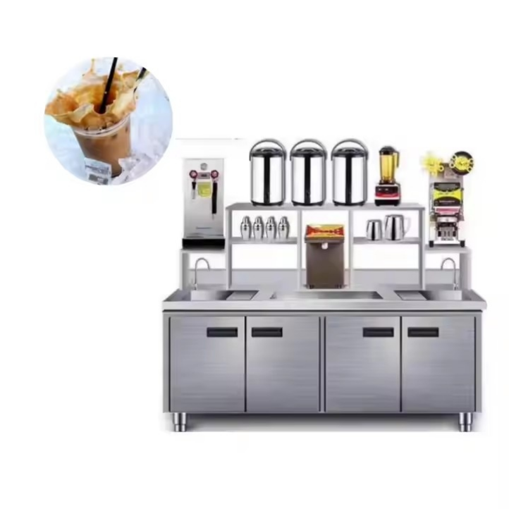 Commercial Automatic Bubble Tea Counter Milk Tea Equipment Custom Drink Station 3