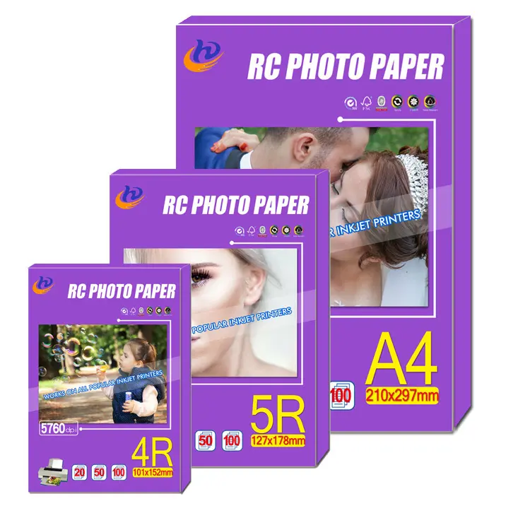 Rc Glossy Photo Paper Glossy HLRC-260Gmade in China 3