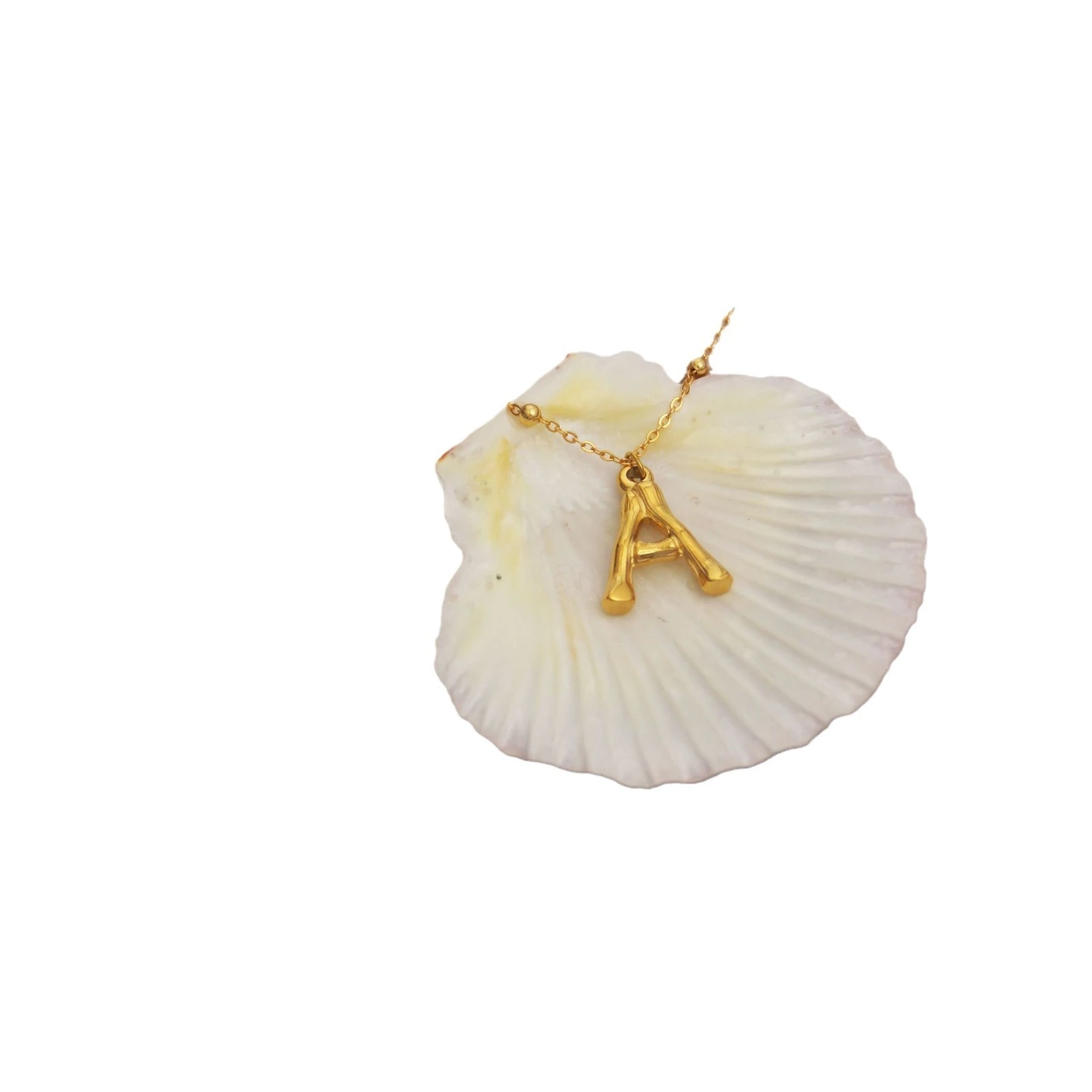 Wholesale Ocean Series Necklace Women's 18k Gold Plated Stainless Steel Conch Sea Star Versatile Non Fading Necklace 1