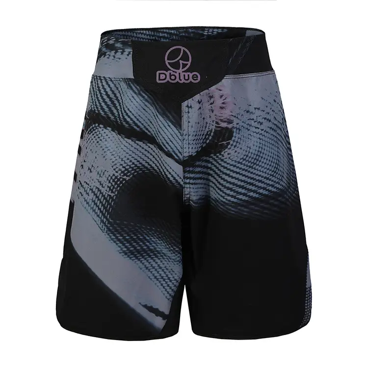 Priontáil sublimation saincheaptha bjj jiujitsu éadaí a dhíríonn ar ealaín martial a chaitheamh mens mma mma shorts 1